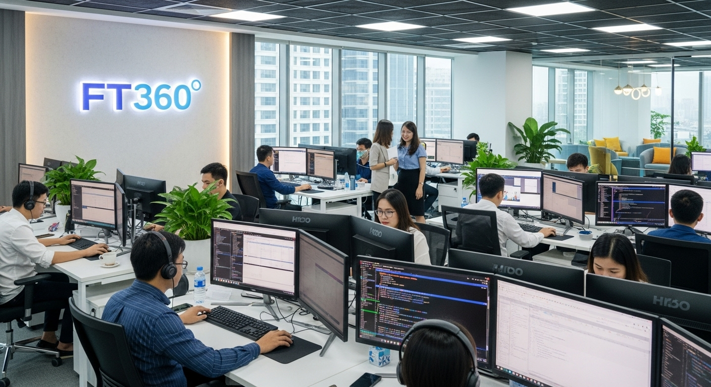 Văn phòng hiện đại của FT360 với thiết kế mở
